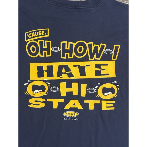 Vintage Smack Talk OSU Ohio State University College Shirt Funny - Men’s Large - Picture 7 of 7